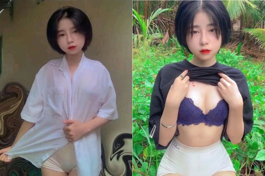 Nữ tóc ngắn xuất hiện ấn tượng trong clip bạn quay